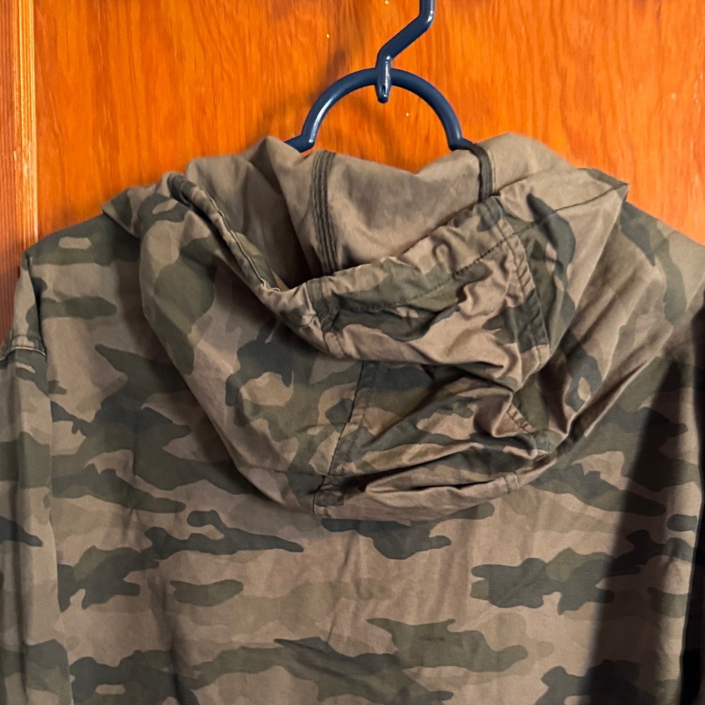 Camouflage Hooded Jacket 100% Cotton Men’s Size XL - Picture 7 of 8